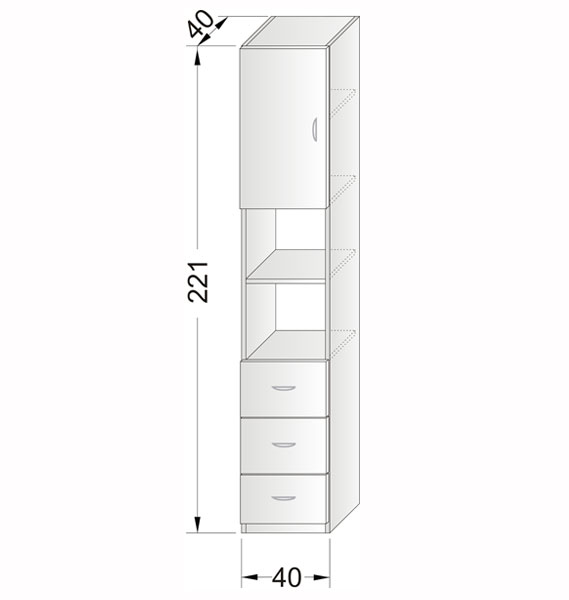 Skříňka SM40