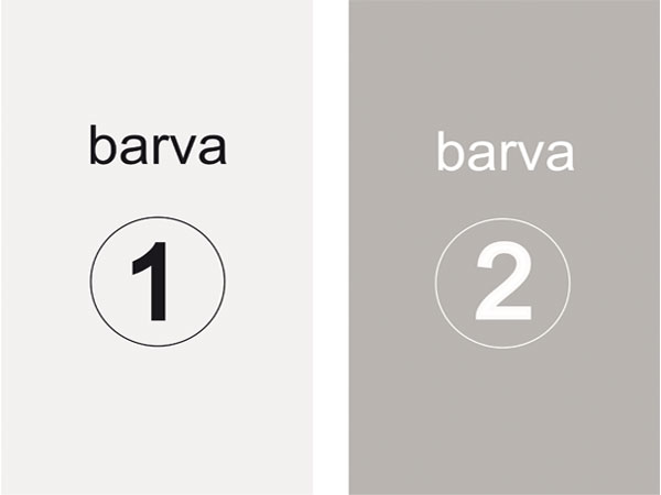 dvoubarevné provedení