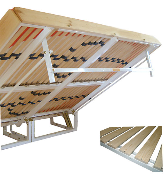 Mechanismus postel 2lůžko  - boční / s dřevěným roštem /
