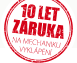 10 let ZÁRUKA na mechaniku vyklápění